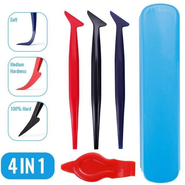 Kit d'outils pour installation de véhicules Kit d'outils pour Application de vinyles Auto 4 en 1 Micro Mini rac RE1547