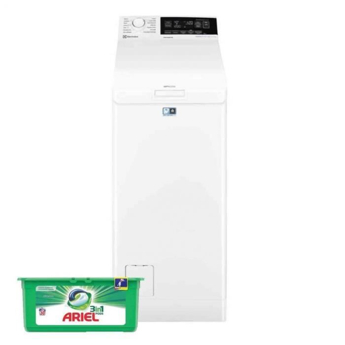 ELECTROLUX LAVE LINGE TOP 7KG 1300trs/min 13 programmes Machine à laver