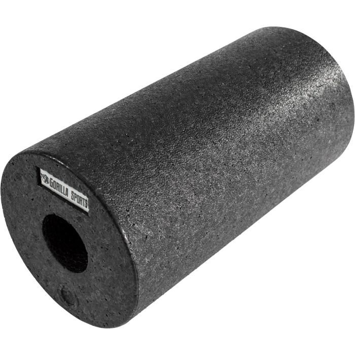 Rouleau de Massage Lisse Gorilla Sports Noir