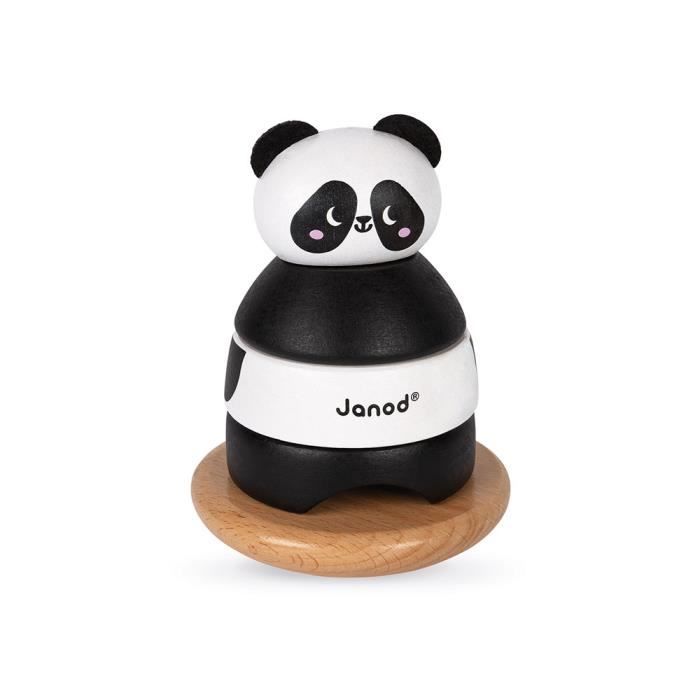 JANOD - Joue d'éveil - Culbuto Panda (bois) - Dès 12 Mois