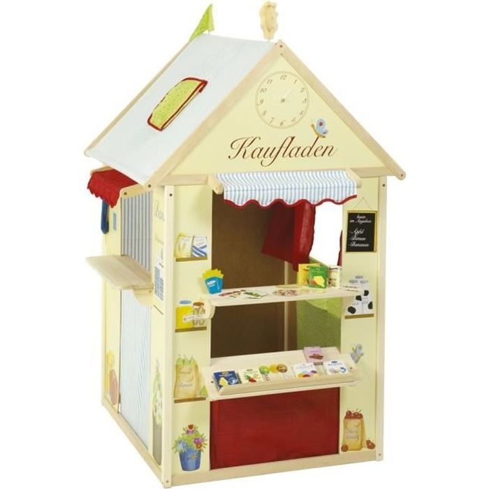 ROBA Maisonnette pour Enfant 4 en 1 - 82.5x94.5x138 cm