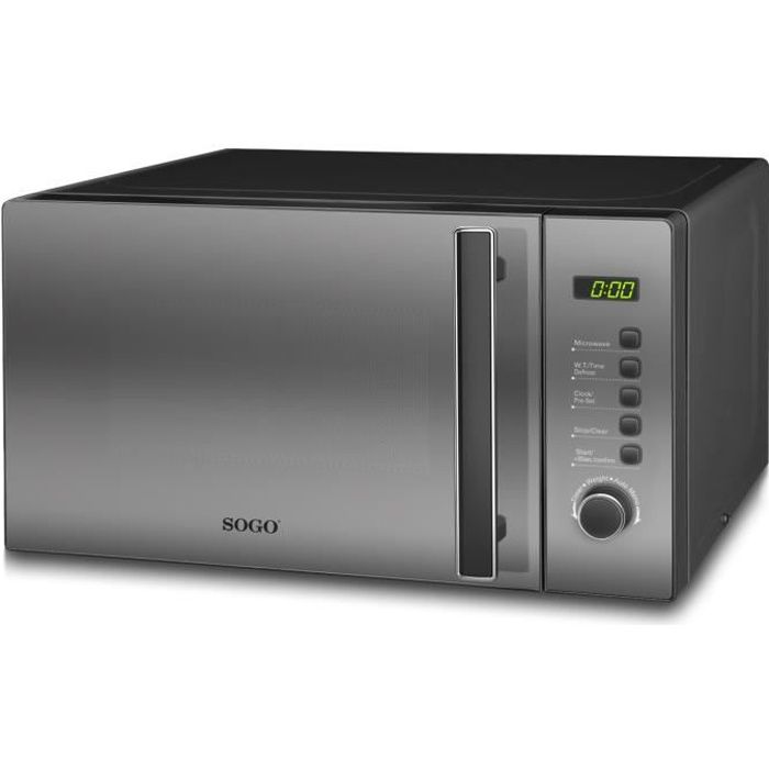SOGO - FOUR À MICRO-ONDES COMBINÉ - 20L - Numerique – Acier Inoxydable - Combi Grill - 700 W