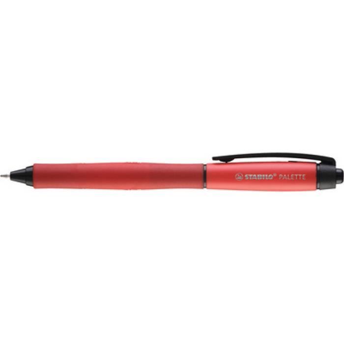 STABILO Mine de rechange pour stylo roller Palette, rouge 0,000000 Noir