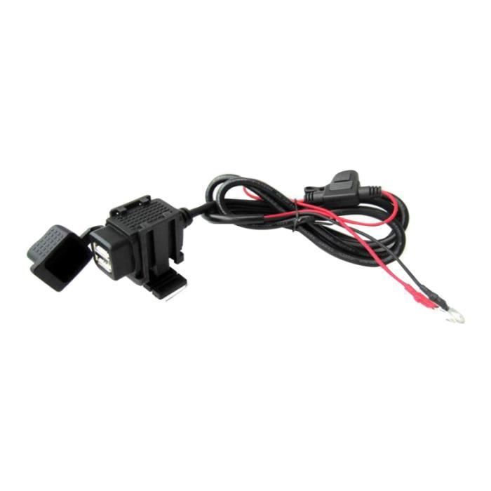 1PC moto chargeur de téléphone Moto USB GPS dispositif de charge double Interface pour femmes LECTEUR INTERNE DE CARTE MEMOIRE