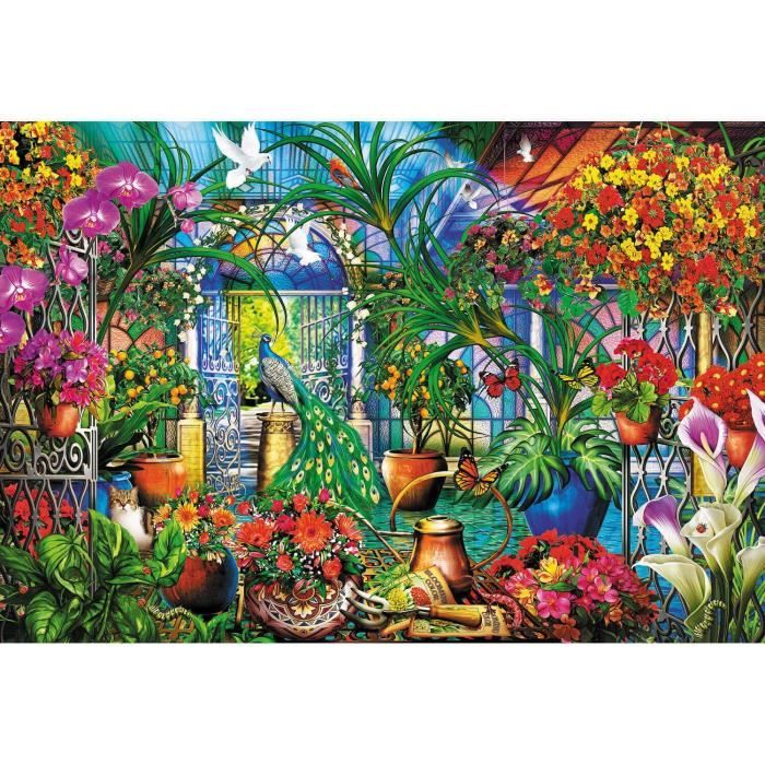 Puzzle 1500 pièces : Jardin secret Coloris Unique