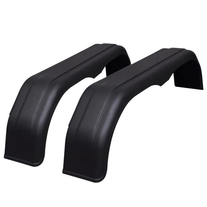 VBESTLIFE Garde-boue en tandem pour roues de remorque 2 pcs 240 x 1650 mm -YUE
