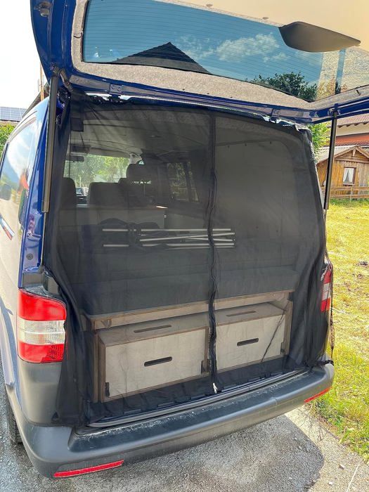 Moustiquaire Pour Porte Arrière/latérale – Compatible B-ENZ Viano/Vito, Aimants Intégrés, Anti-insectes Et Respirant – Camping été