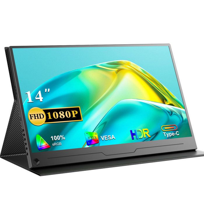 Écran Tactile Portable 7 Pouces - Moniteur IPS LCD 1024x600 Pour PC, Tablette, Smartphone