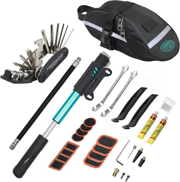 Kit Reparation Velo Kit Crevaison Velo Kit Velo Convient pour Une Utilisation dans des Situations durgence Lors de Voyages Longue