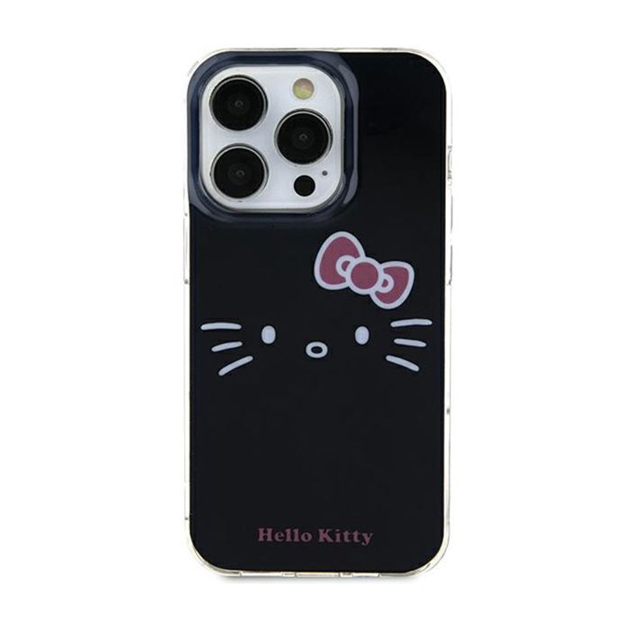 Coque de telephone Hello Kitty IML Kitty Face Souple Compatible iPhone 15