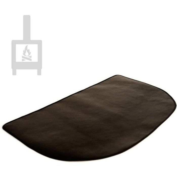 Tapis Ignifuge - LARGEIGHT - Semi-Circulaire - 102x50 cm - Protection Cheminée - Couleurs Multiples