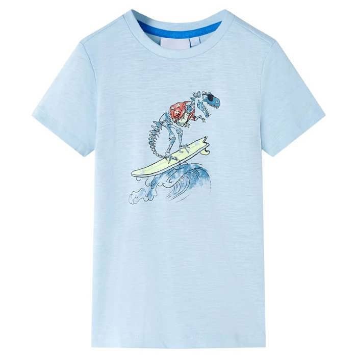 T-shirt pour enfants bleu clair 92/104/116/128/140 T-shirt pour enfants bleu clair 92/104/116/128/140