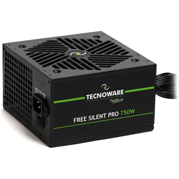 Tecnoware Alimentation Free Silent Pro 750 pour PC évolués avec Carte Graphique NVIDIA GeForce GTX RTX Ventilateur Silencieux connecteurs PCI E CPU 4+4 SATA Molex - vue 4