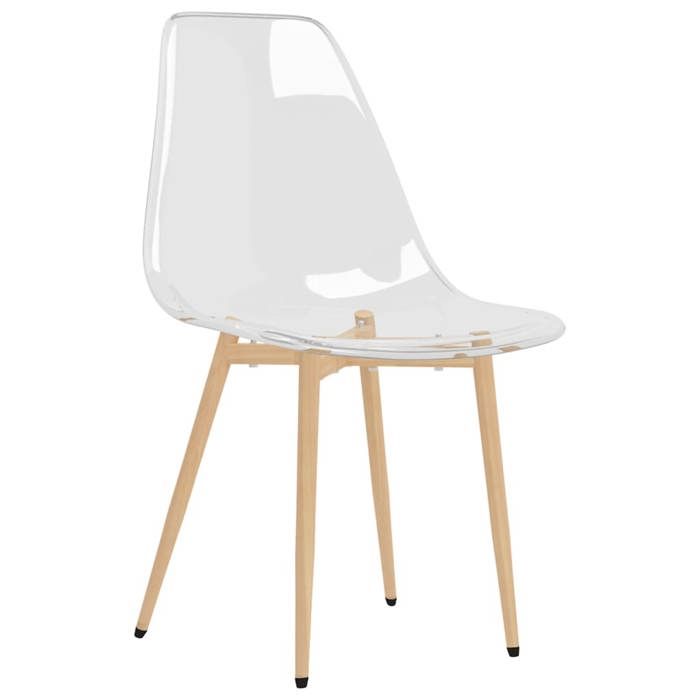 Lot de 4 Chaises à manger Chaise de cuisine Vidaxl Transparent PET C31