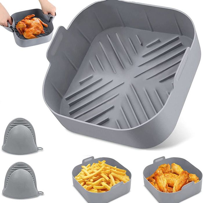 21CM Moule Silicone , 2 Pcs Accessoires Air Fryer Pour Philips COSORI