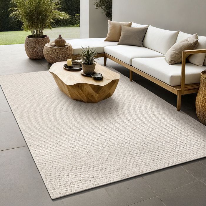 Tapis dextérieur - THE CARPET - Maldives - Boho - Résistant - Beige 160x230 cm