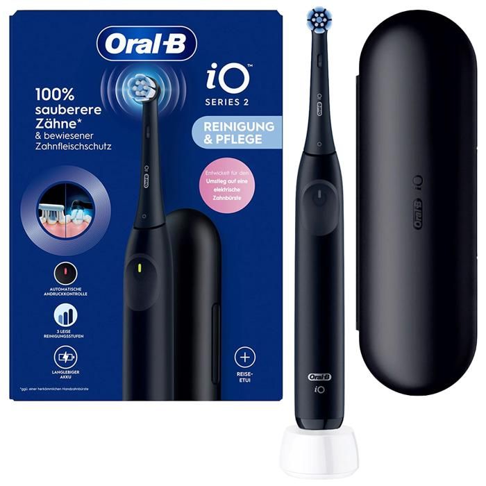 Brosse à dents électrique Oral B iO Series 2 Night 3 modes batterie longue durée micro vibrations - vue 1
