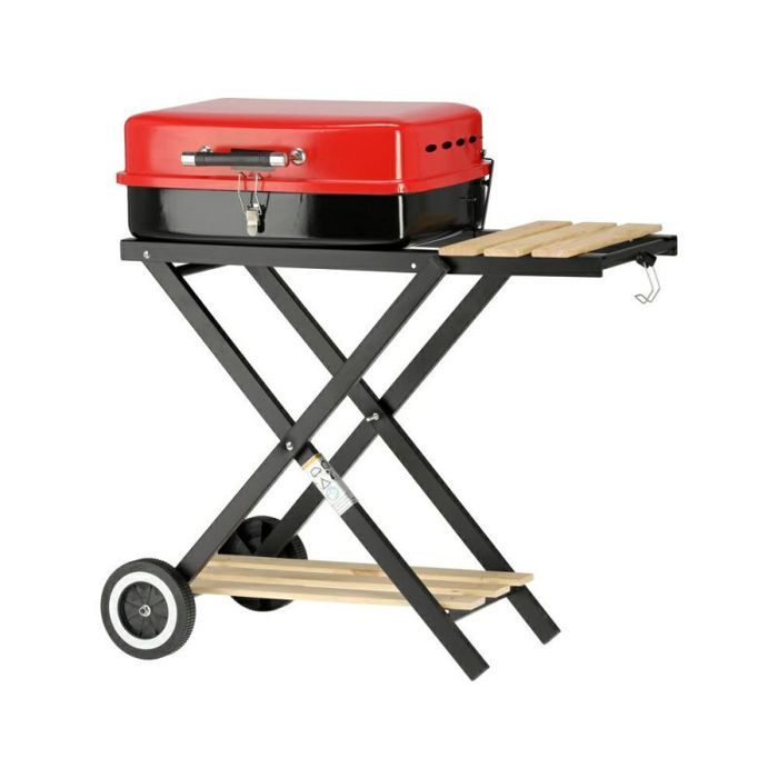 Barbecue Lund GRIL Ã CHARBON DE BOIS PLIABLE 45 * 335 CM