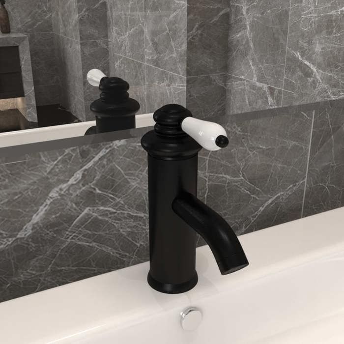 Robinet de lavabo vidaXL Laiton massif 130x180 mm - vue 2