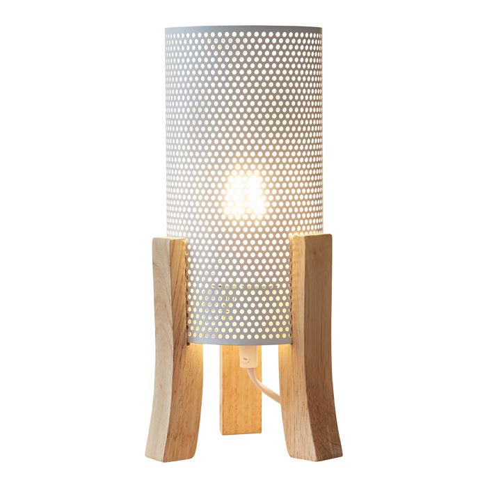 Lampe de table Joelleldsvin E27 30 x 14 x 14 cm blanc