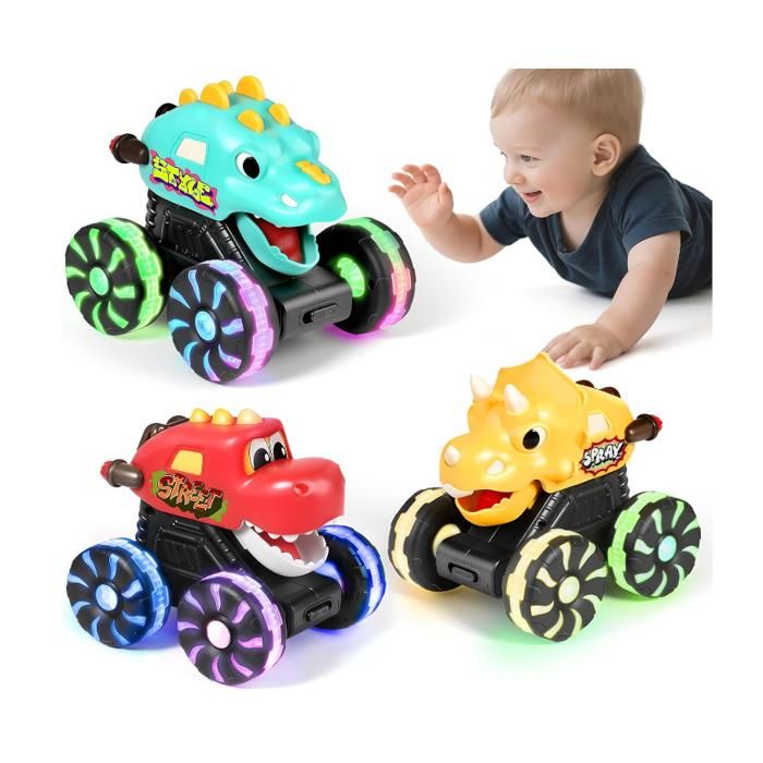 Acheter Lot de 3 jouets dinosaures à tirer pour garçons de 2 à 5 ans, jouets camion monstre dinosaure pour enfants, camions monstres, cadeaux d' anniversaire de Noël pour enfants Acheter Lot de 3 jouets dinosaures à tirer pour garçons de 2 à 5 ans, jouets camion monstre dinosaure pour enfants, camions monstres, cadeaux d' anniversaire de Noël pour enfants