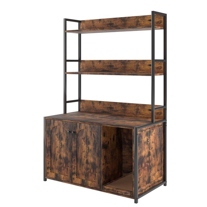 Meilleurs prix pour ARBRE A CHAT - TOYS SELLING - Meuble pour Litière à Chat avec Griffoir90X45X132CM