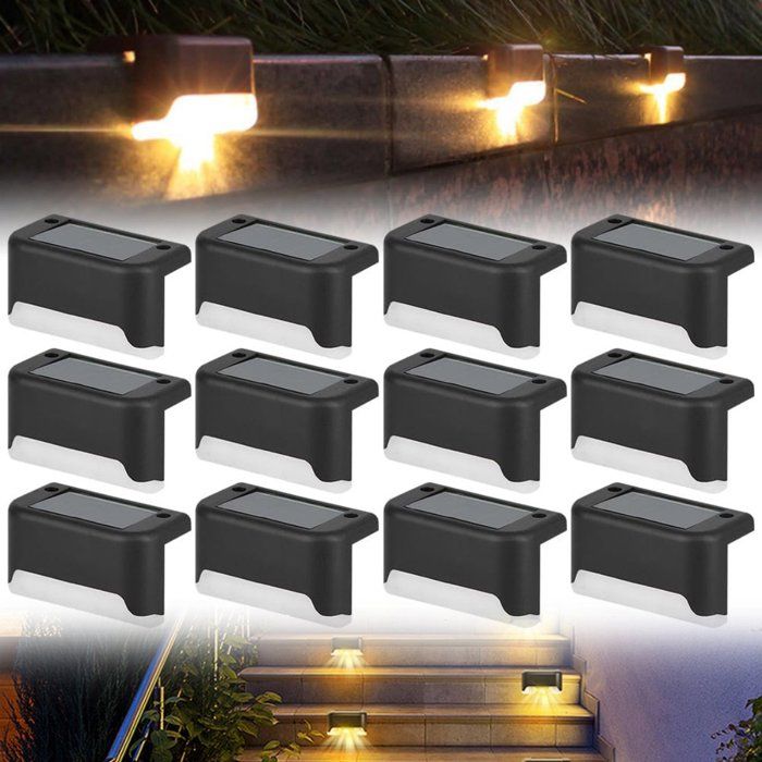 Lampes solaires dextérieur - Éclairage étanche pour jardin et terrasse - Convient pour allées clôtures escaliers balcons