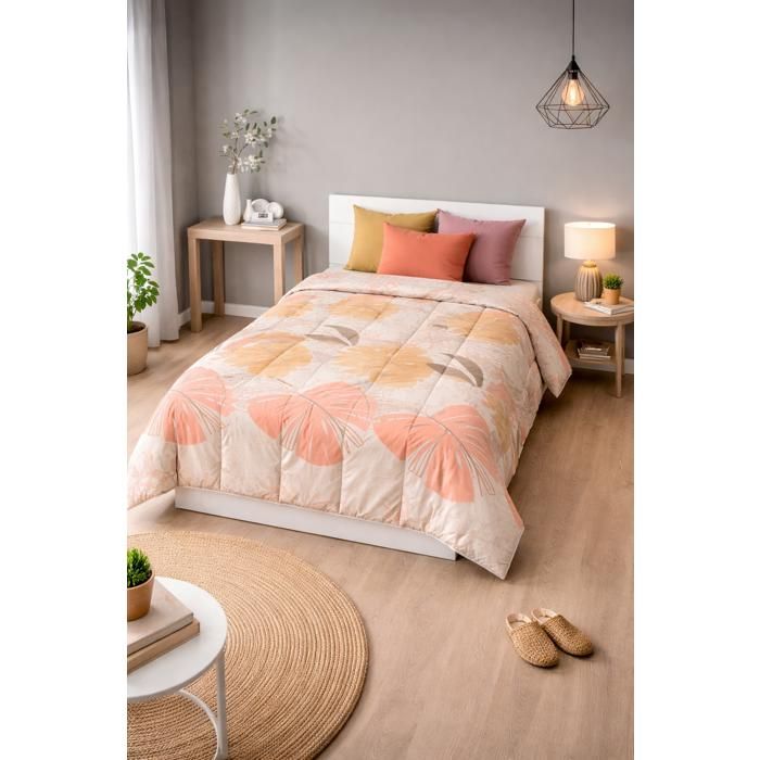 Couette - MORTREUX - Natfeuille - 140x200 cm - Légère 250 g/m² - Microfibre