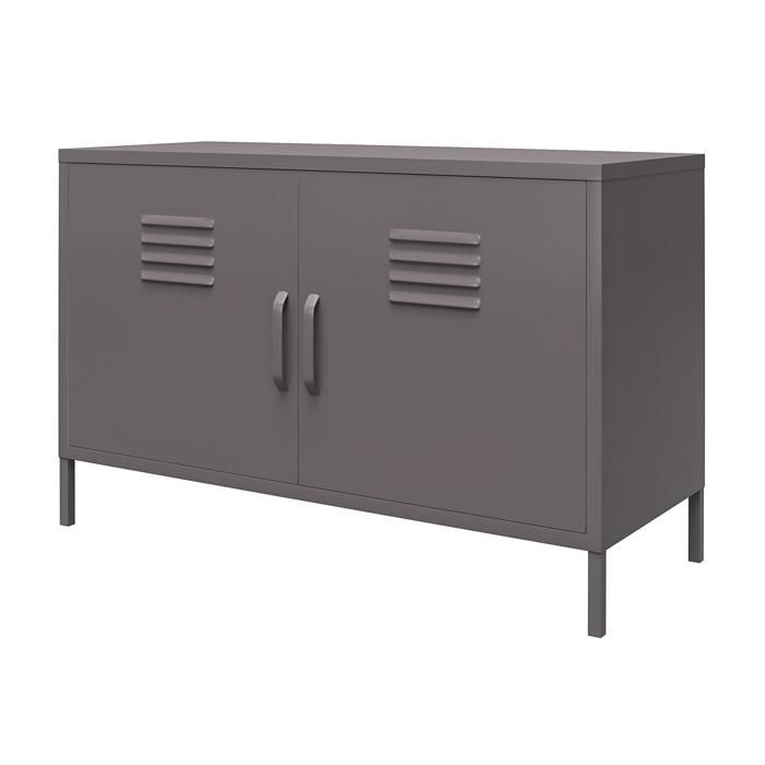 Bradford - Armoire à 2 Portes En Métal Gris Graphite