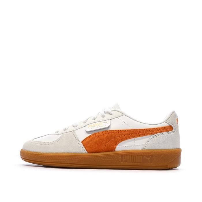 Puma Baskets Blanc/Orange Mixte Puma Palermo