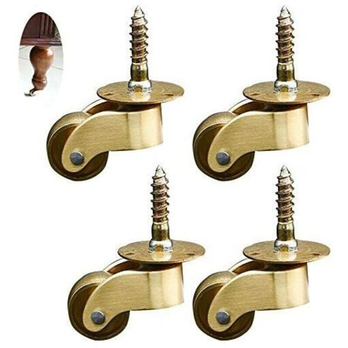 Roulettes 4X roulettes pivotantes roulettes roulettes de Transportpour Meubles appareils & équipements Petites Mini ro