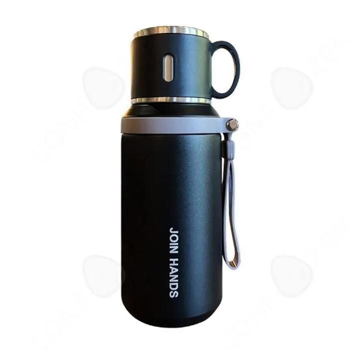 Mug isotherme - CONFOZEN - 600ml - Inox 304 - Poignée portable - Bouchon étanche