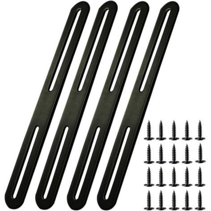 4 pcs Pattes Fixation Inox 210x24mm pour Meubles – Résistantes & Faciles à Installer
