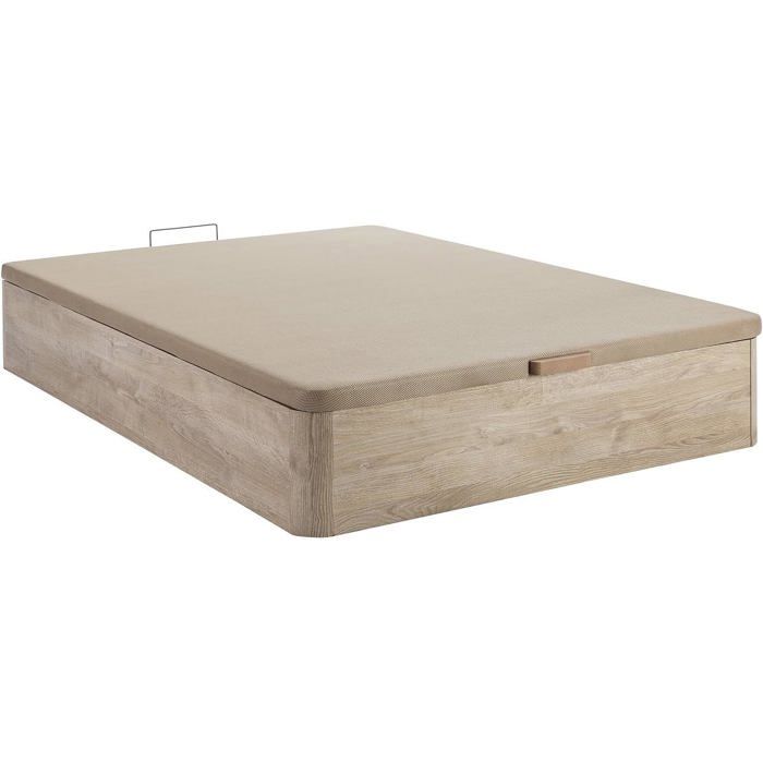 DreamEA Sommier Coffre HESTIA Play Chêne 160x200 cm Lit avec Rangement Charge Max 77 kg DreamEA Sommier Coffre HESTIA Play Chêne 160x200 cm Lit avec Rangement Charge Max 77 kg