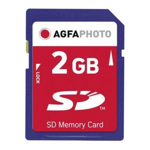AGFA Photo Carte mémoire SD - 2 Go - Vitesse de lecture 20 MB/s - Vitesse décriture 10 MB/s - Premium 133x