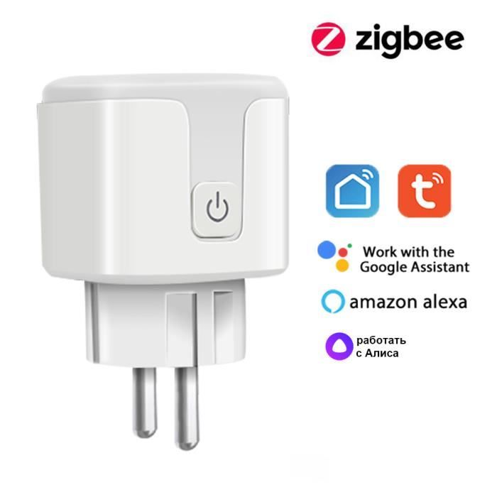 Zigbee EU plug EU Plug-Prise intelligente Wifi - Zigbee 3.0 EU, 16a, pour  Tuya Power mornior, économie d'éner