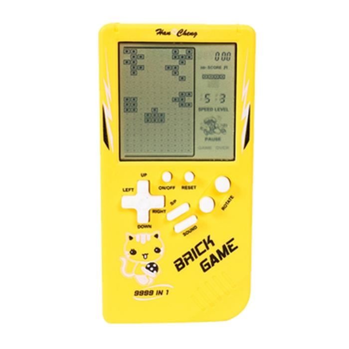 Jaune - Console de jeu électronique Portable Tetris, avec écran LCD, jeu de  poche classique, cadeau d'enfance - Cdiscount Jeux vidéo