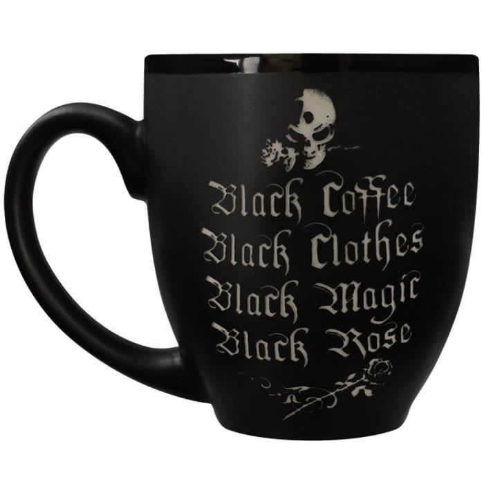 Alchemy Gothic Noir Tasse à café "Café NOIR"