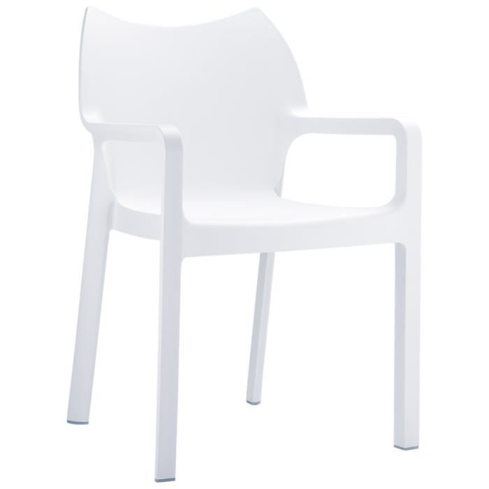 chaise design de terrasse 'viva' - alter ego - blanc - contemporain - design - extérieur
