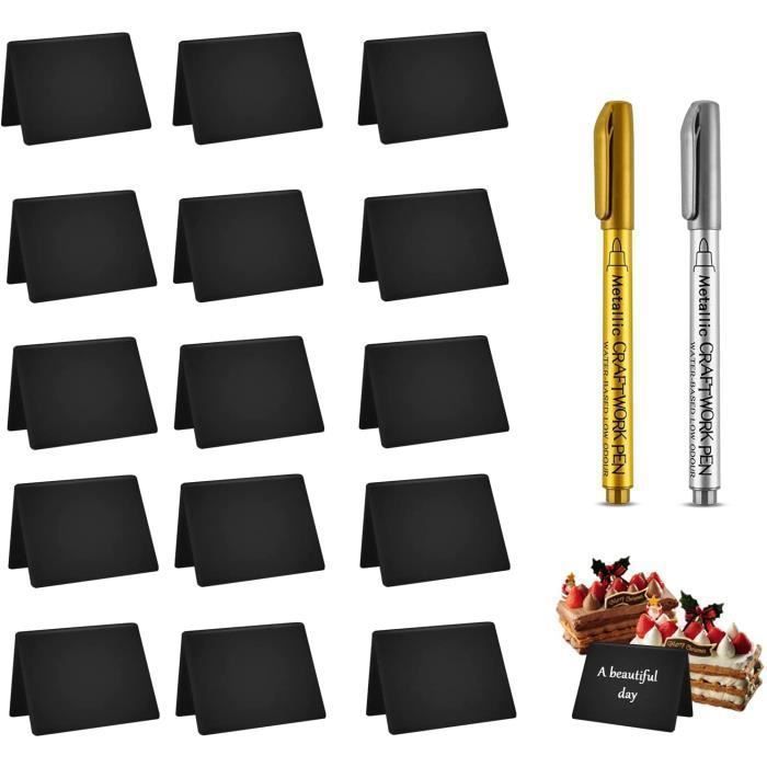 Mini Tableau Mini Tableau Noir, Mini Panneau D'affichage, 15 Pièces Mini Ardoise ...