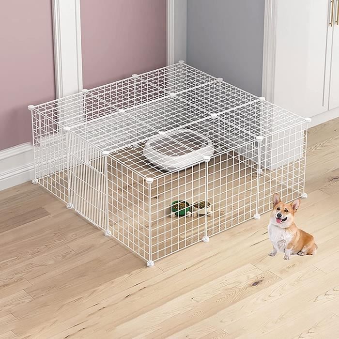 Cage pour Chat Grand Enclos pour Chat Intérieur Petits Animaux Cages
