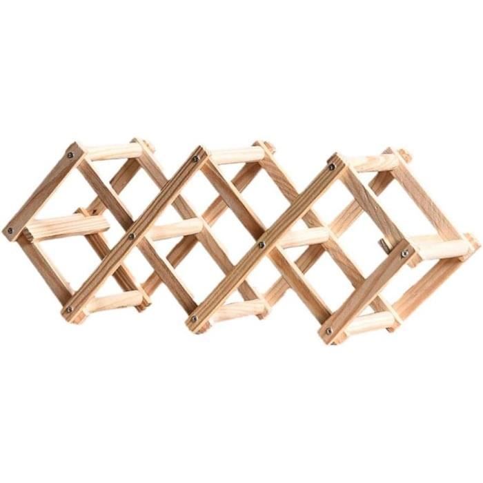 Porte-bouteille De Vin En Bois - Décoration De Comptoir De Cuisine - Porte- Bouteille De Vin - Accessoires De Table - Porte-bouteilles De Vin - Porte- Bouteilles De Vin - Comptoir De Vin