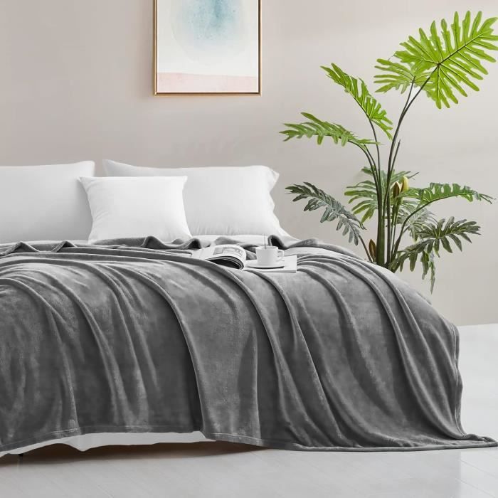 Générique Plaid Couverture Polaire Flanelle Simple Exquis