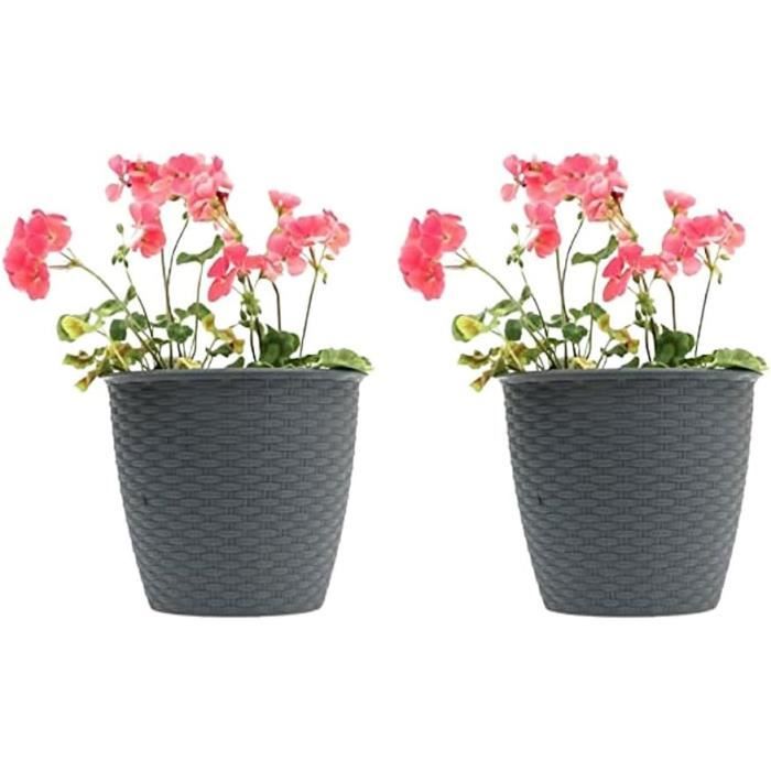 100 Pots De Culture CNNIK + 100 Étiquettes - Plastique Blanc Rond - Pour Semis Intérieur/Extérieur