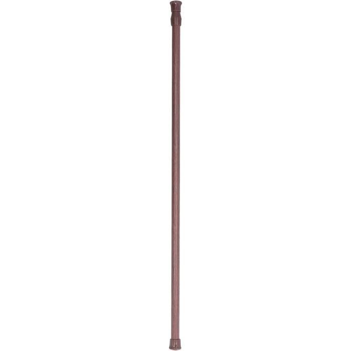 Tringle de tension télescopique extensible à ressort pour fenêtre, placard, cuisine, salle de bain, armoire, ustensiles (55-90 cm de diamètre, tige fine de 1,3 cm