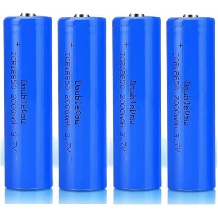 Batterie 18650 5000mah Lot De 8 Batteries Li-ion 18650 3.7V 1200mAh Avec Connecteur SM-2P Et