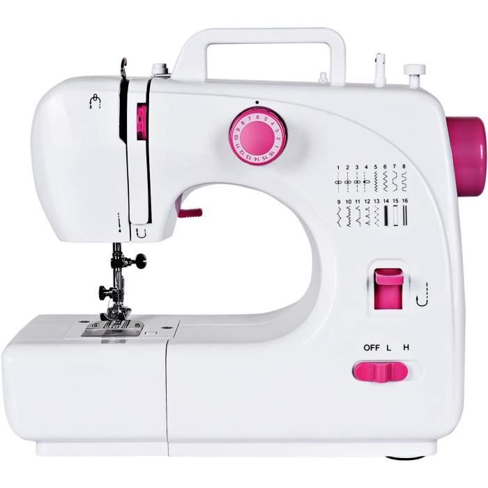 Machine à Coudre MARIG Pour Débutants Et Enfants - 12 Points, Pédale Incluse, Alimentation Secteur Ou Piles, Manuel Multilingue