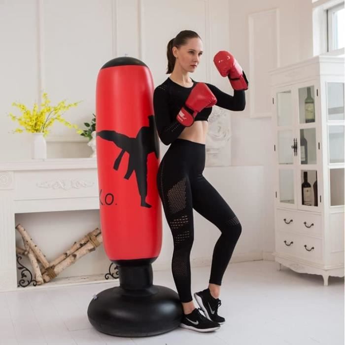 Sac De Frappe Avec Support Réglable - Idéal Enfants Adultes, Entraînement MMA Et Fitness