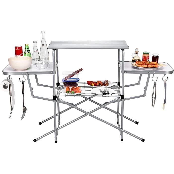 Grille Barbecue Pliable Portable En Acier Inoxydable - Barbecue Charbon Pour Camping, Pique-Nique, Jardin Et Plage