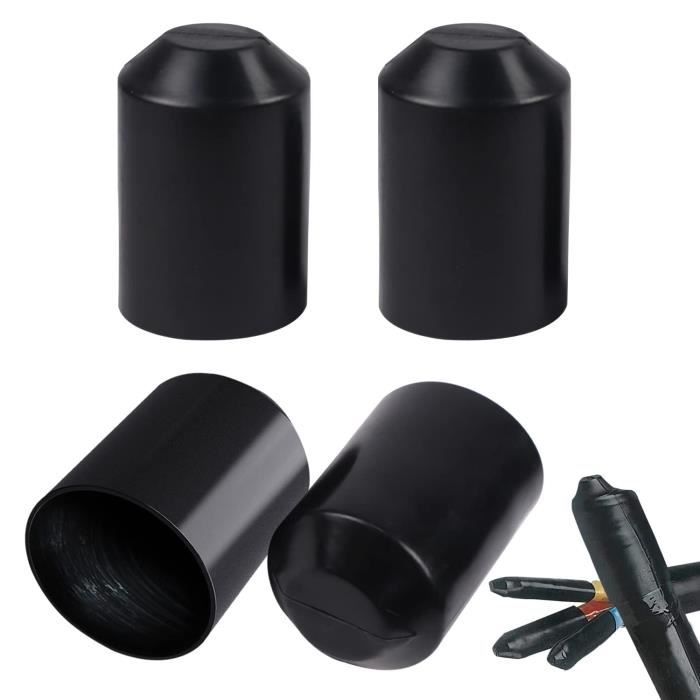 Gaine Thermorétractable Étanche 2.4mm - 6.1m Double Paroi Avec Colle, Noir + Rouge QUARKZMAN
